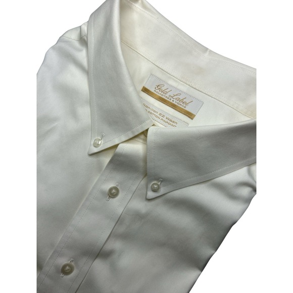 Roundtree & Yorke Other - Roundtree & Yorke Gold Label EZ Wash Pinpoint Cotton Men's 19 Short Sleeve Shirt